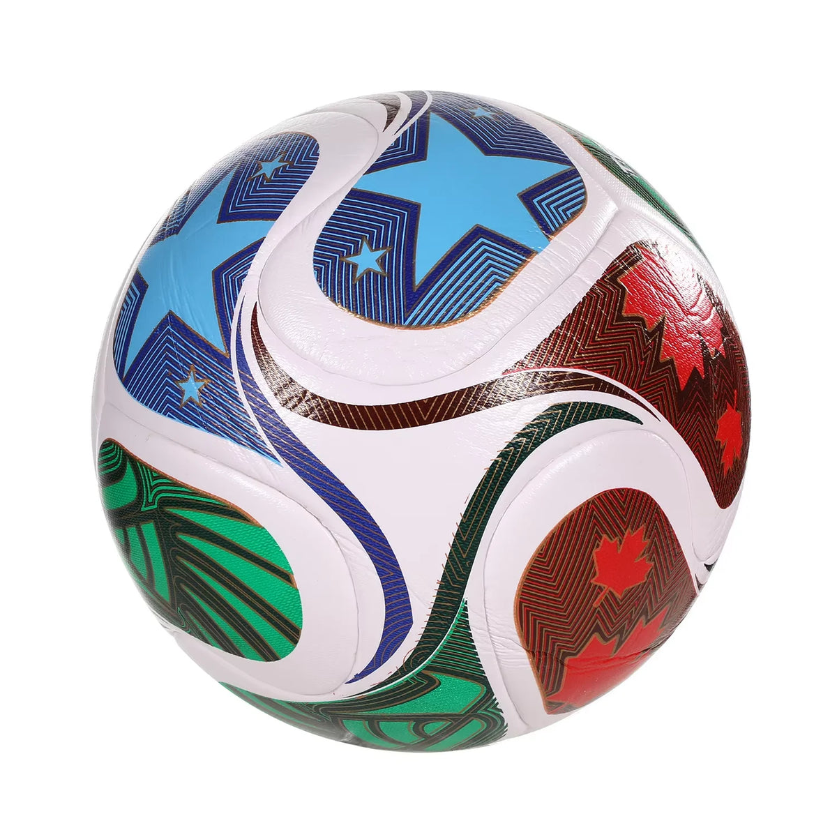 Professional Soccer Ball With Seamless PU Material For Match Training
