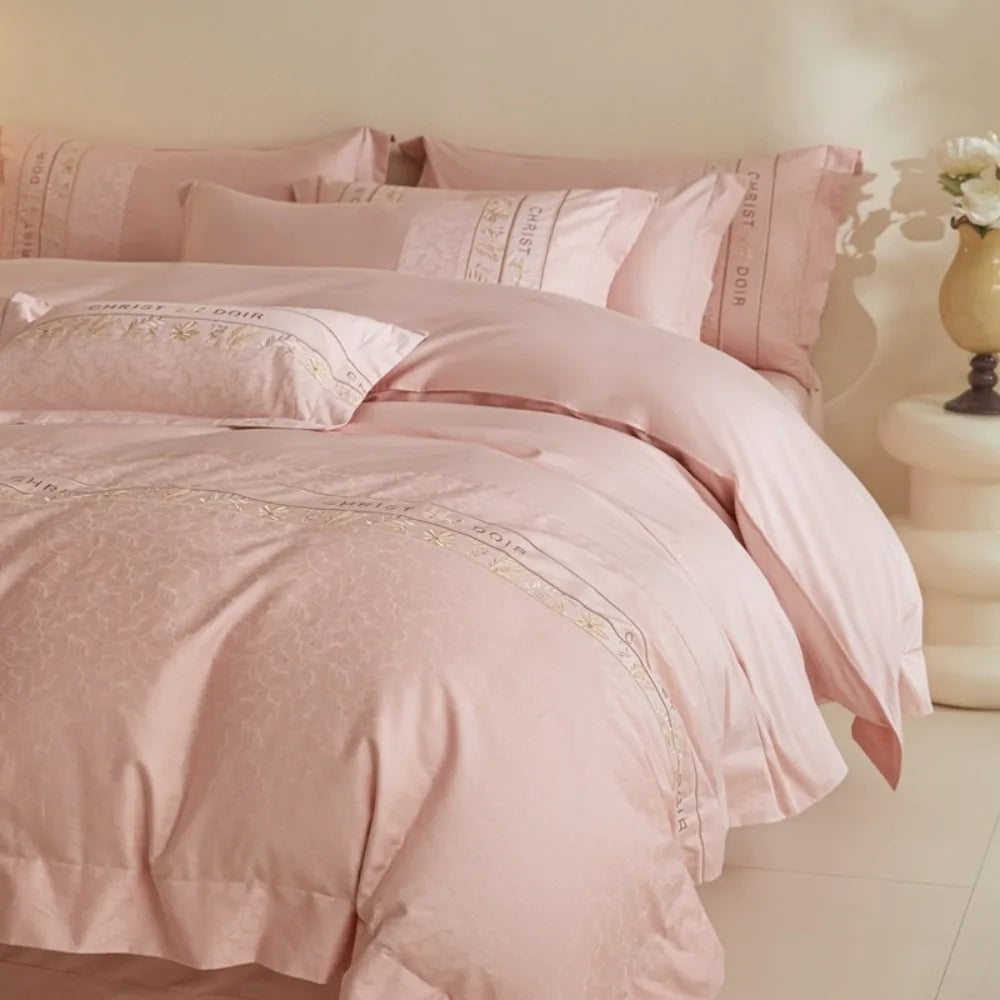 Premium Cotton Jacquard Hotel Style Four Piece Bedding Set