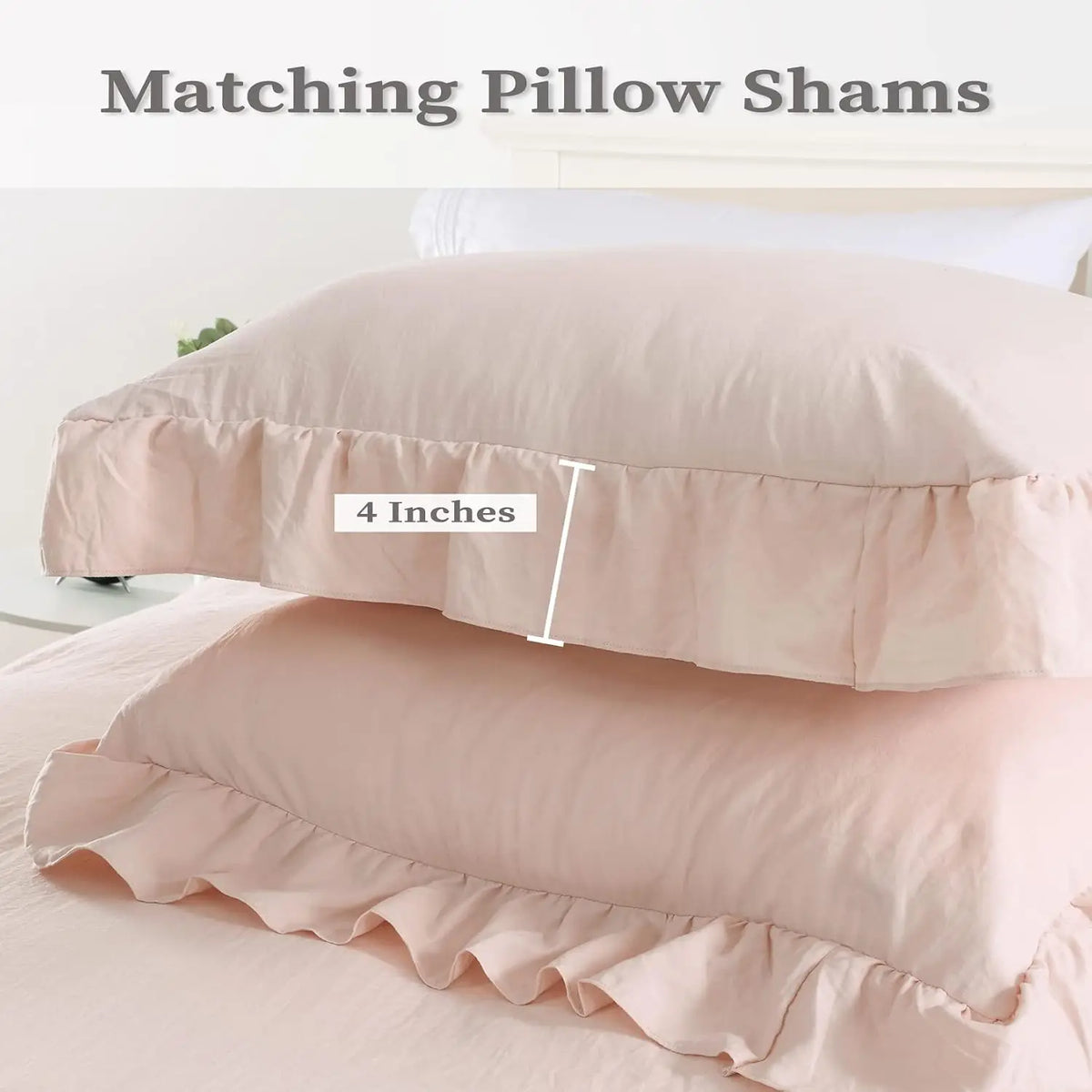 Twister Ck Ruffled Microfiber Duvet Cover Set For Bedrooms