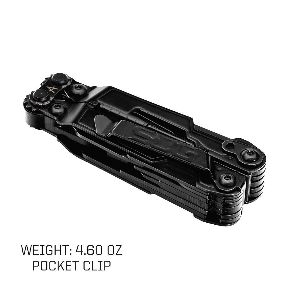 SOG PowerLitre 19-Function Stainless Steel Compact Multitool With Corkscrew