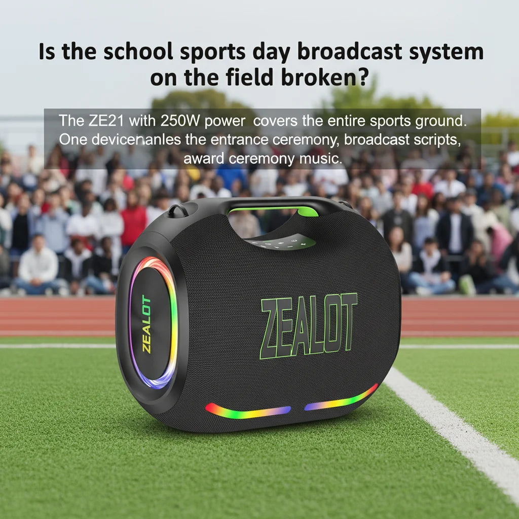 Zealot Ze21 Portable Waterproof Bluetooth Speaker 48000mAh Battery Life