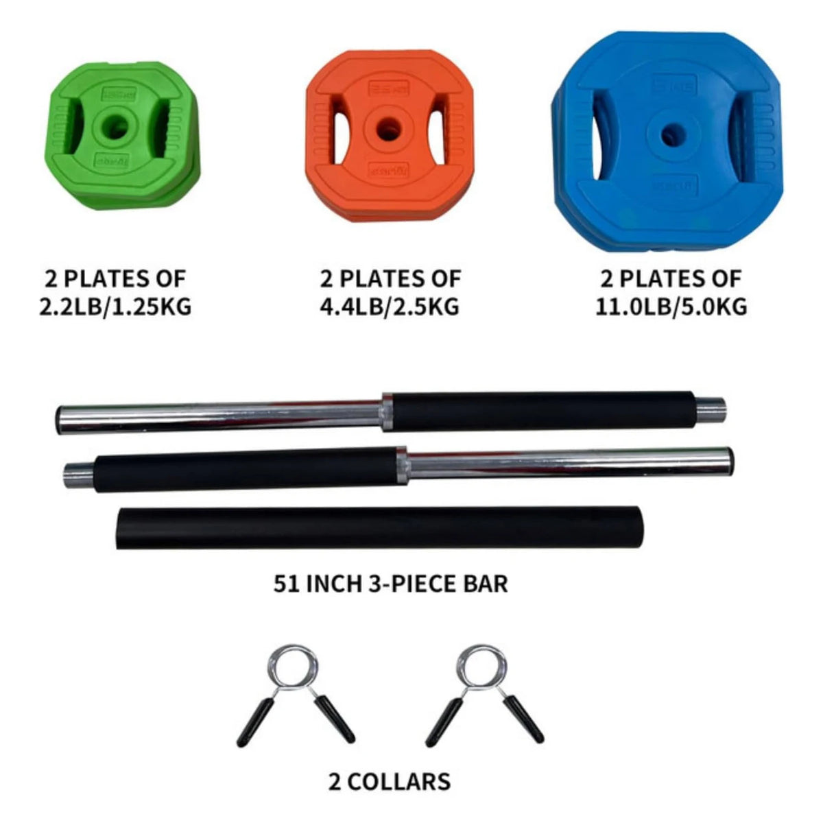 Twister CK Adjustable Barbell Weight Set Home Gym Strength Training