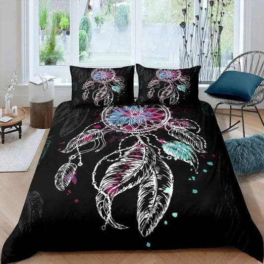 Boho Dreamcatcher Duvet Cover Set Bedroom Decor For Bedding