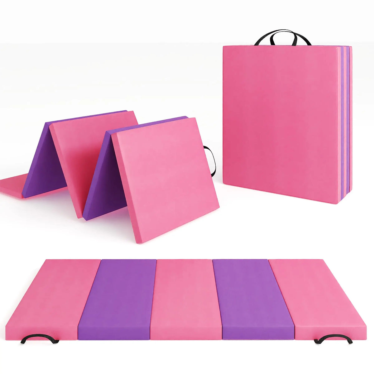 HiMISS Foldable Gymnastics Exercise Mat For Home Fitness Training