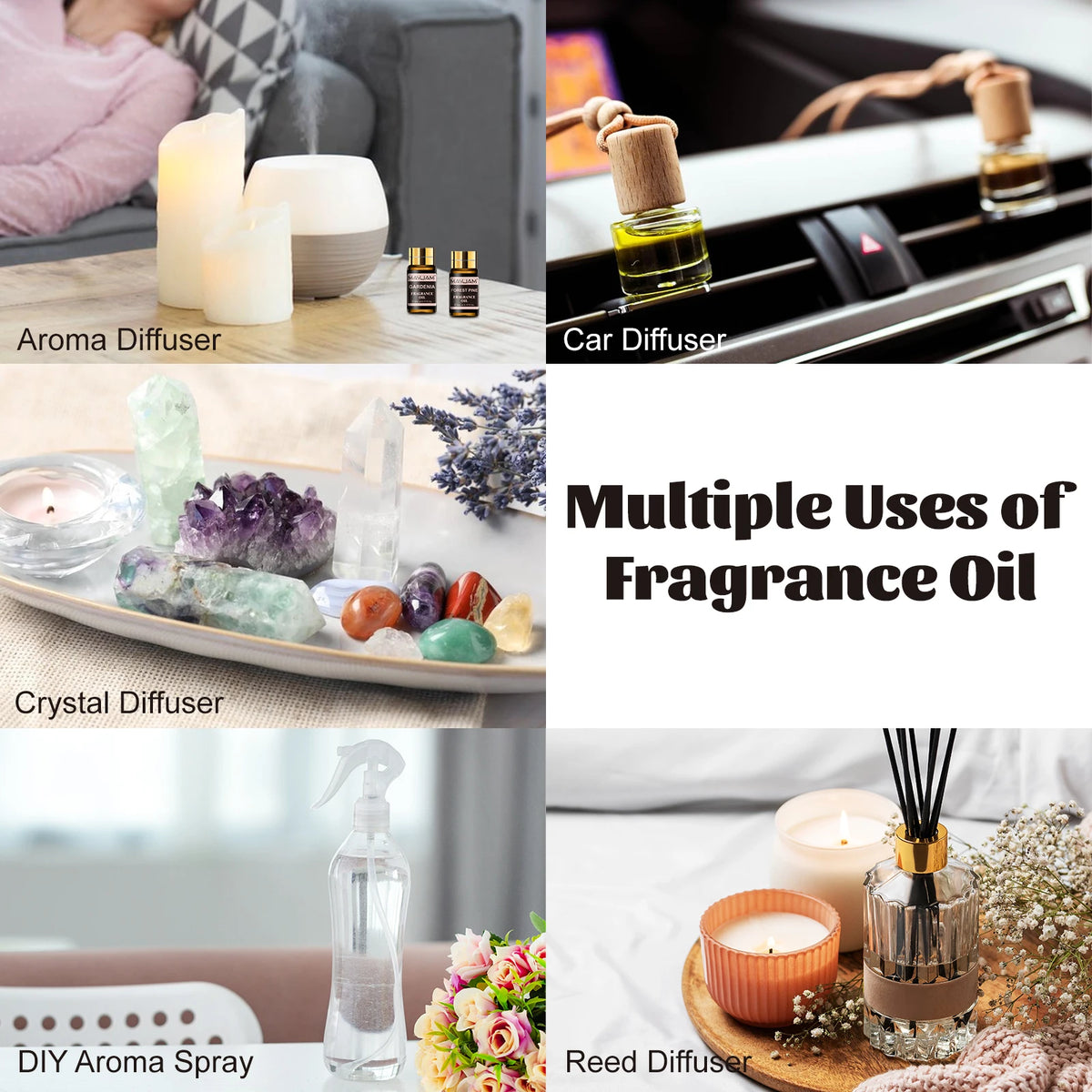 MAYJAM 20 Bottles Fragrance Oils Set For Diffusers And Candles