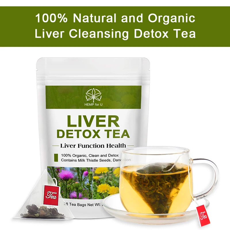 Mulittea Natural Herbal Liver Detox Tea Supports Healthy Metabolism