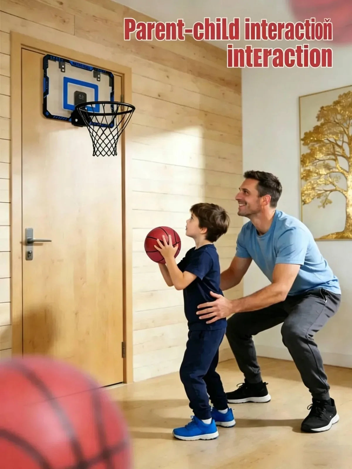 Indoor Mini Basketball Hoop With Electronic Scoreboard Sound Effects