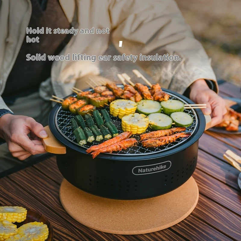 Naturehike Portable Tabletop Charcoal Barbecue Stove For Outdoors