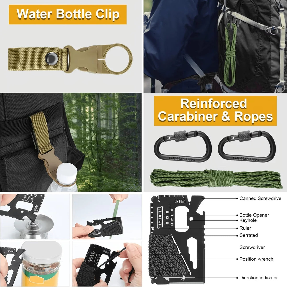Premium Survival First Aid Kit For Outdoor Emergency Trauma Care