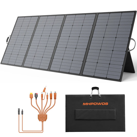 MHPOWOS 400W Foldable Portable Solar Panel For Outdoor Adventures