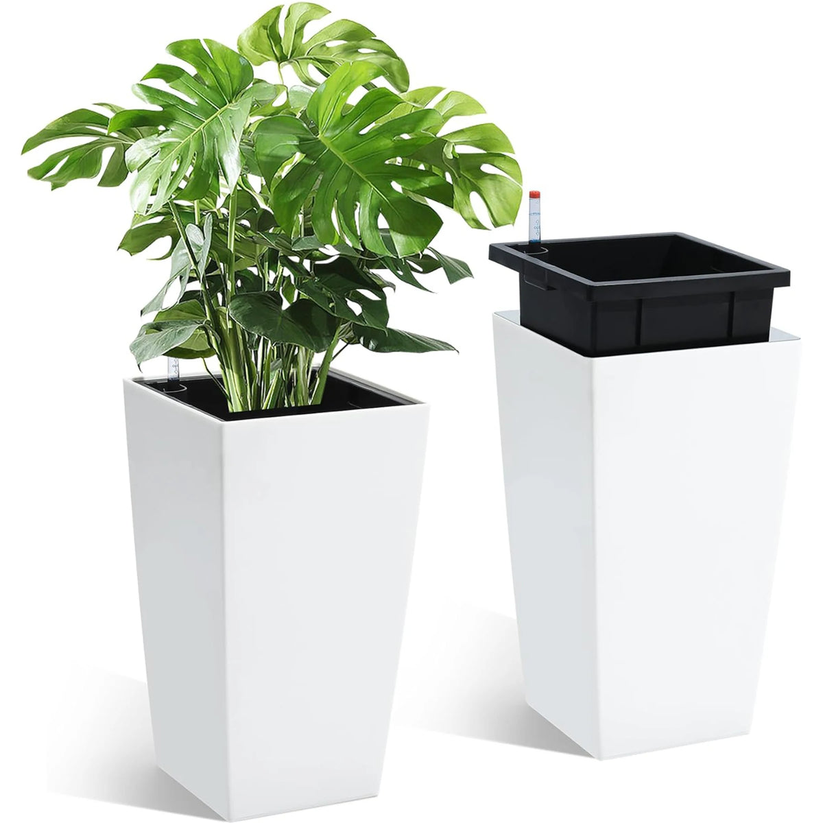 HiMISS Self Watering Indoor And Outdoor Planters With Drainage