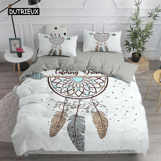 Bohemian Dream Catcher Duvet Cover Elegant Bedding Set