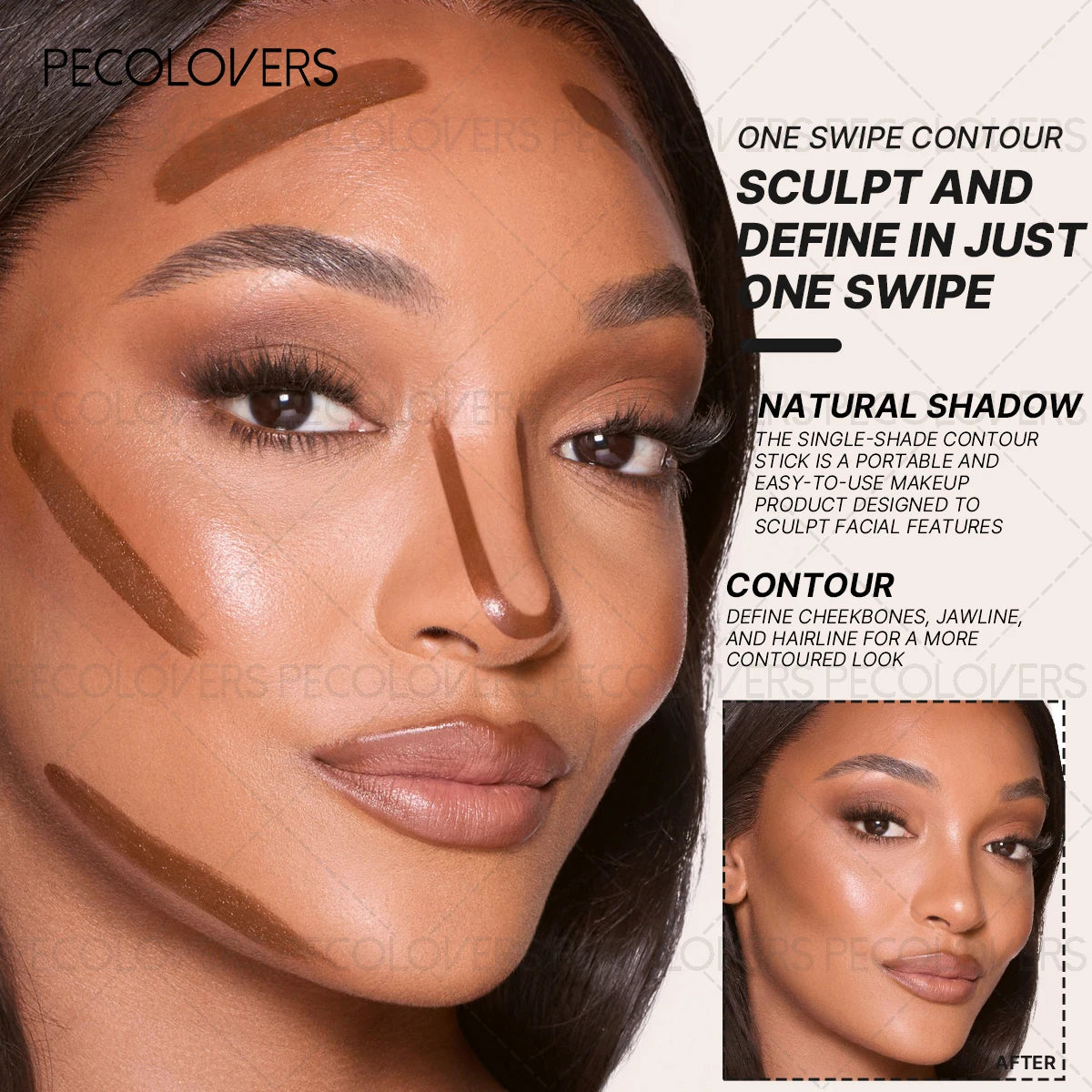 5PCS/SET Covers Spots, Blemishes, Dark Circles, Natural Matte Finish, Long-lasting, Waterproof Concealer Stick, Highlighter Contour Stick,Foundation Stick, Suitable for All Skin Types