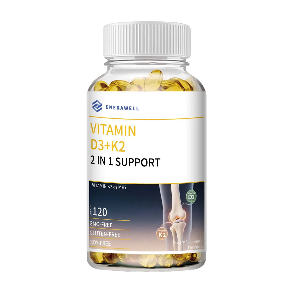 Vitamin D3 And K2 Supplement For Bone Health Support