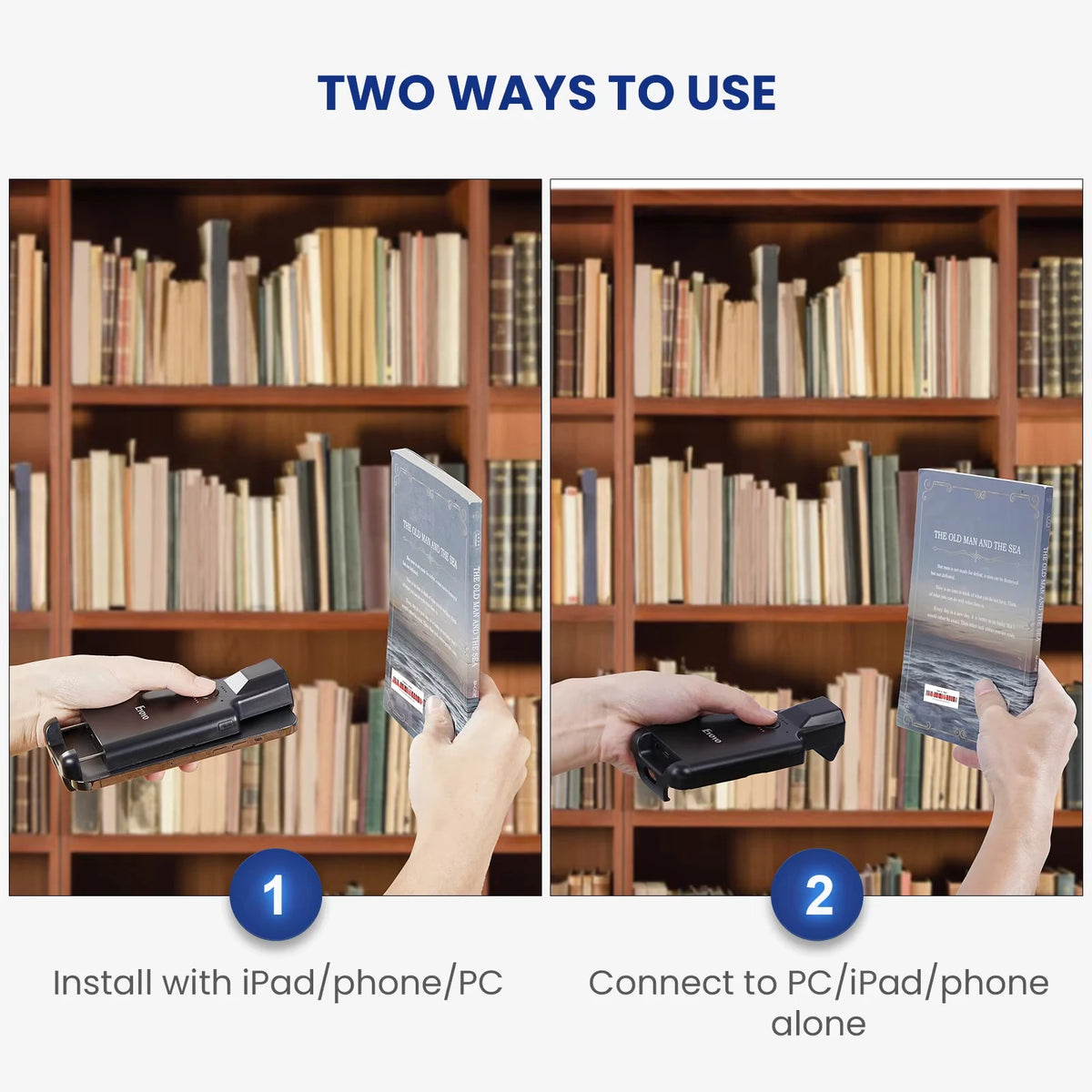 Eyoyo EY 036 Portable Bluetooth 1D 2D Barcode Scanner
