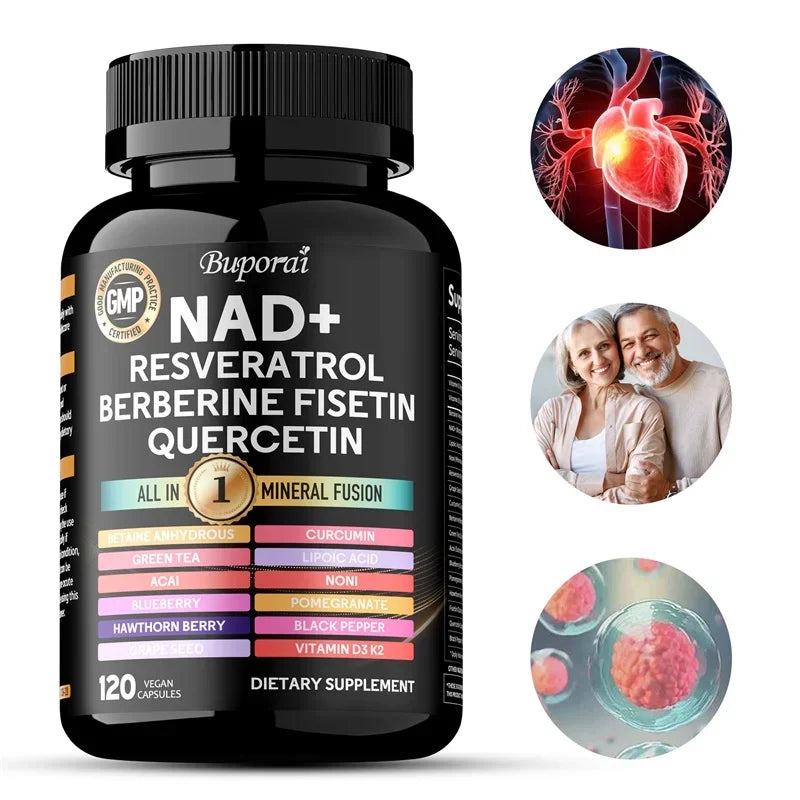 Xemenry Resveratrol Berberine NAD Cellular Health Support