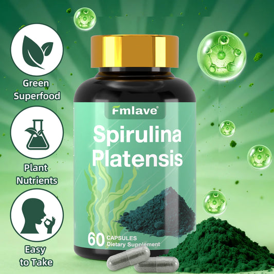 Fmlave Organic Spirulina Superfood Supplement With Energy And Immune Support