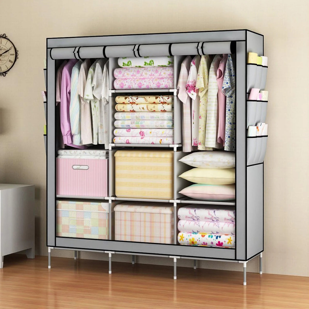 Foldable Nonwoven Fabric Closet Wardrobe Storage Organizer