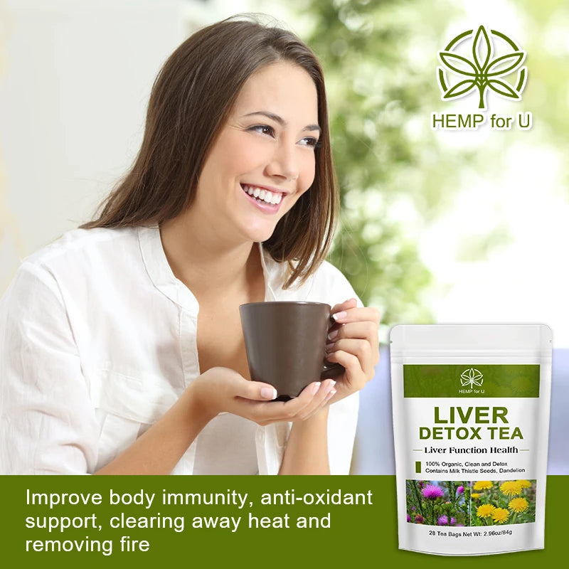 Mulittea Natural Herbal Liver Detox Tea Supports Healthy Metabolism