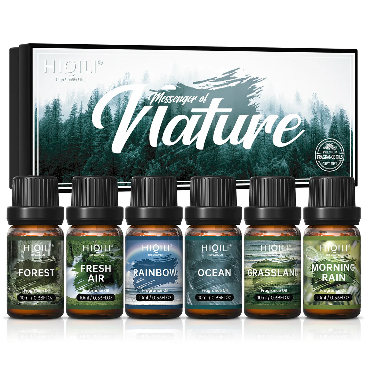 HIQILI Nature Fragrance Oils Gift Set For Aromatherapy Essentials