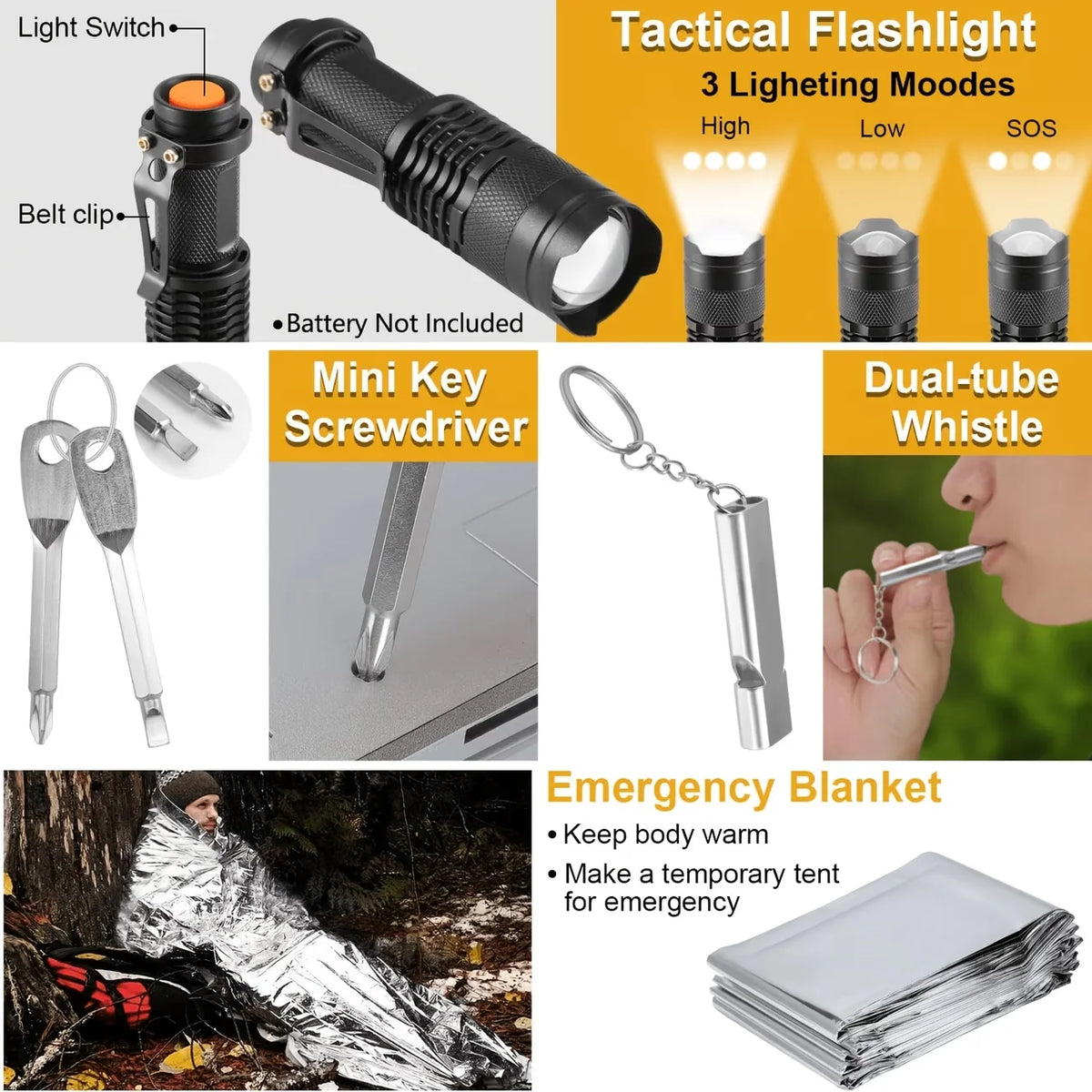 Premium Survival First Aid Kit For Outdoor Emergency Trauma Care