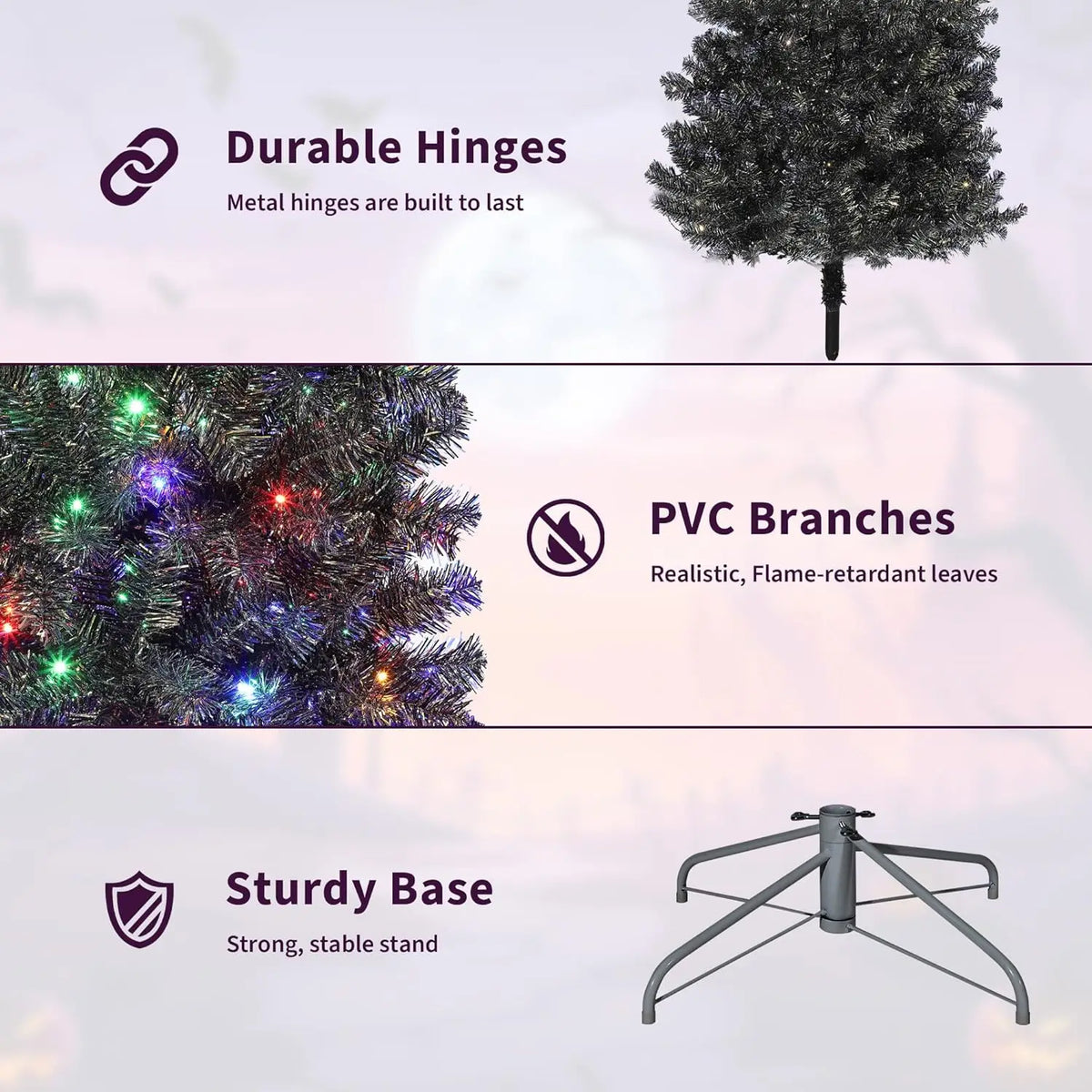 HiMISS Artificial Christmas Tree With Realistic Branches