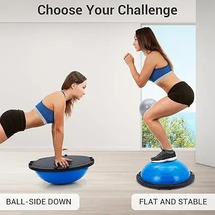 Premium Half Stability Ball With Non Slip Base For Fitness