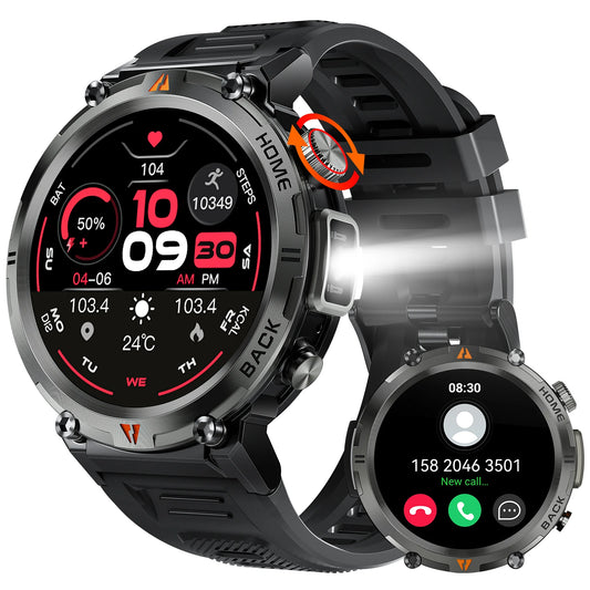 LaNikar KE3 Bluetooth Call Smart Watch With Health Monitor