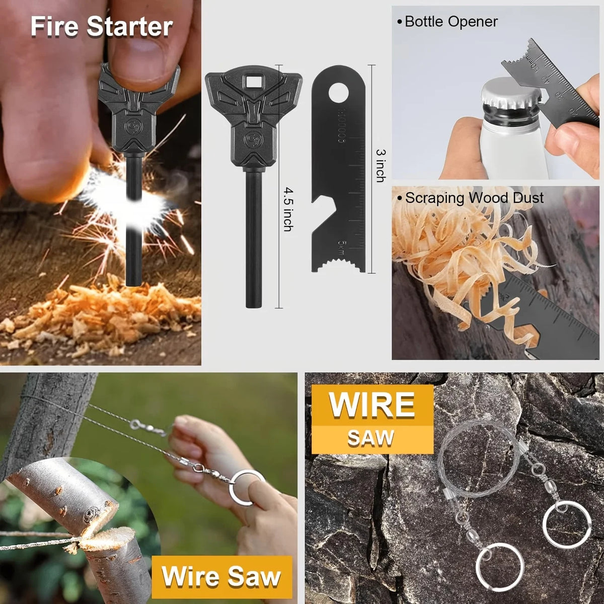 Premium Survival First Aid Kit For Outdoor Emergency Trauma Care