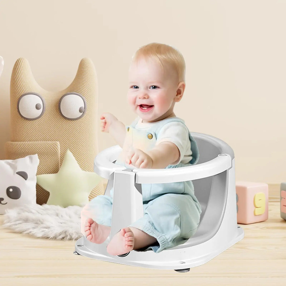 Durable Baby Bath Tub Seat For Safe Bathing And Cleaning
