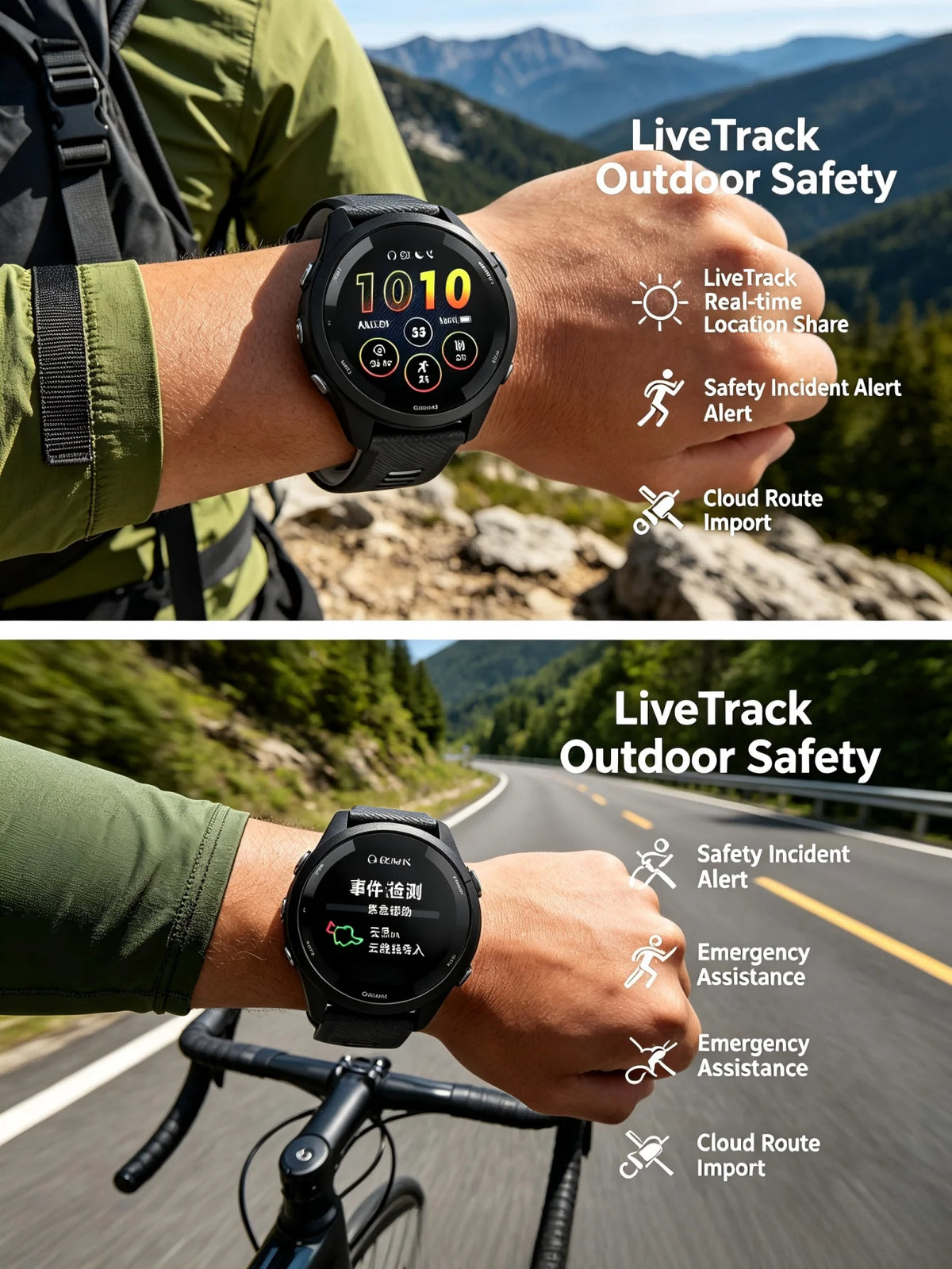 Garmin Forerunner 265 GPS Smartwatch Featuring Multi Band Navigation