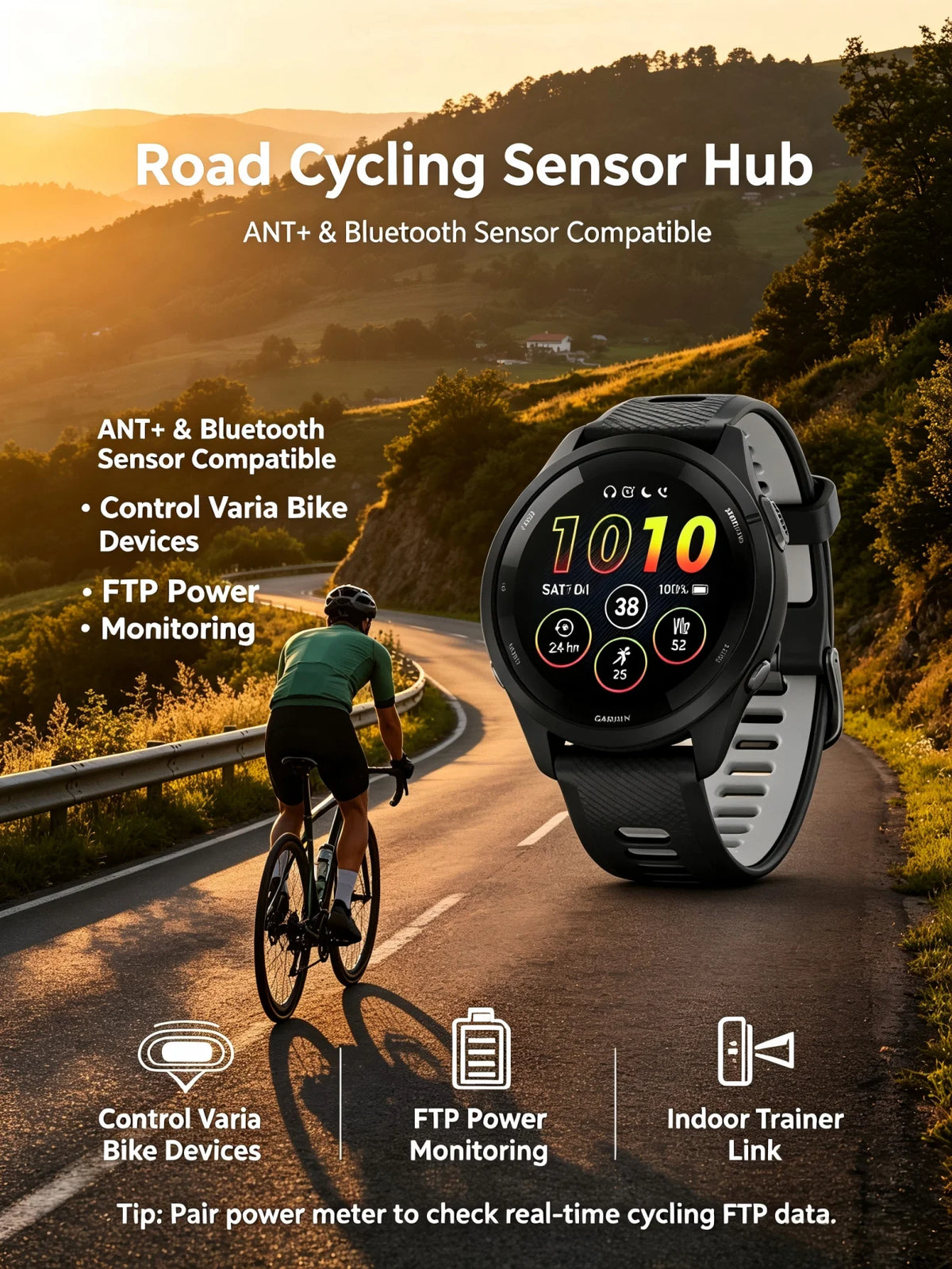 Garmin Forerunner 265 GPS Smartwatch Featuring Multi Band Navigation