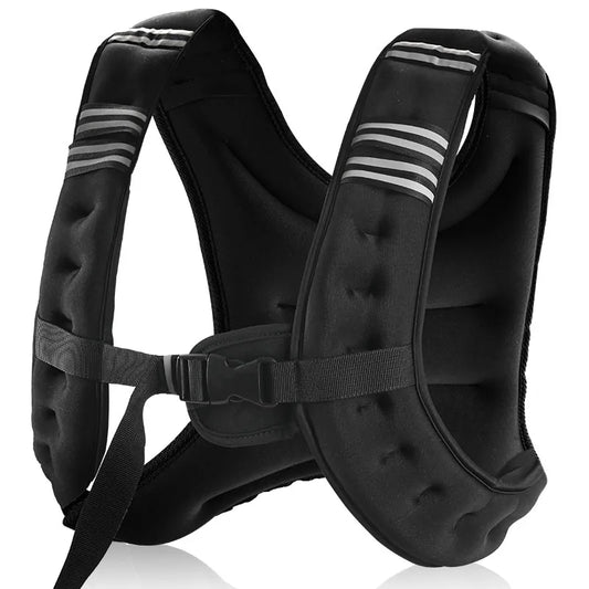 Reflective Weight Vest With Rear Storage Pocket For Training