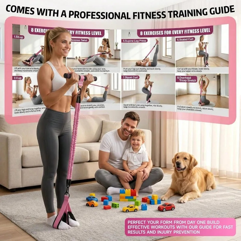 Multifunctional Resistance Band Kit For Full Body Workouts